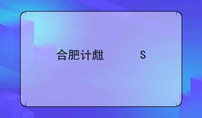 合肥计生委特扶补助标准