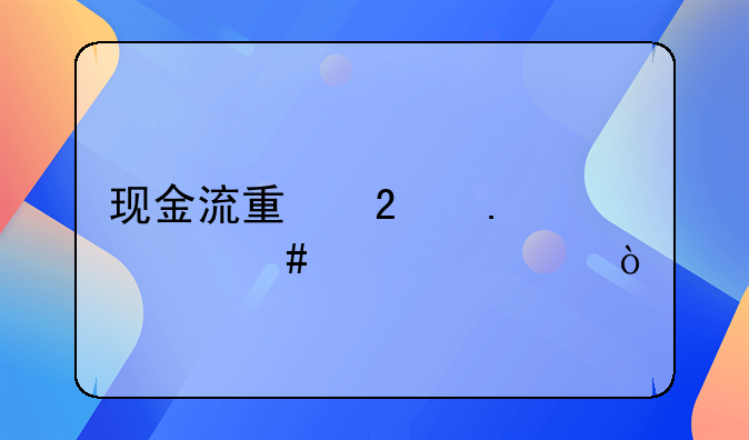 现金流量包括什么内容？