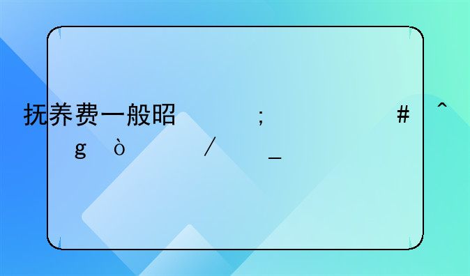 抚养费一般是从什么时候开始算起